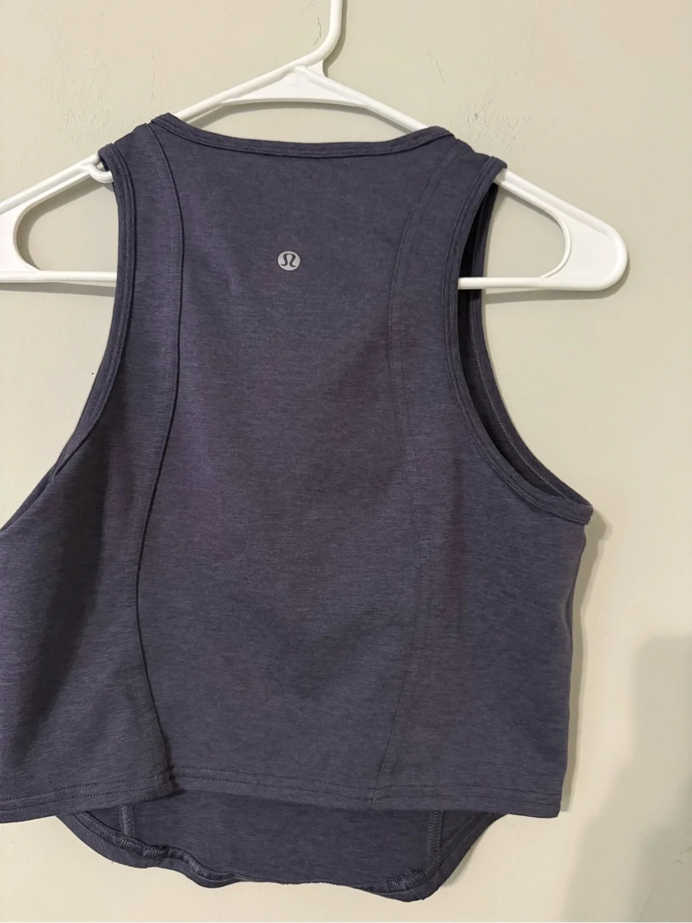 lululemon navy high-neck cropped tank